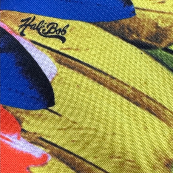 Hale Bob Blue and Green Sheath Midi Dress Spaghetti Strap - Picture 6 of 10